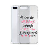 I Can Do All Things Through Christ Who Strengthens Me iPhone Case - Word of God Store