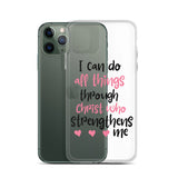 I Can Do All Things Through Christ Who Strengthens Me iPhone Case - Word of God Store