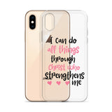 I Can Do All Things Through Christ Who Strengthens Me iPhone Case - Word of God Store