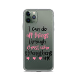 I Can Do All Things Through Christ Who Strengthens Me iPhone Case - Word of God Store