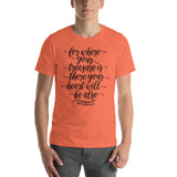 MATTHEW 6 21﻿ Unisex T-Shirt - Word of God Store