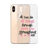 I Can Do All Things Through Christ Who Strengthens Me iPhone Case - Word of God Store